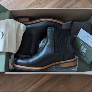 NWT Nisolo Carmen Chelsea Black Leather Boots 7.5